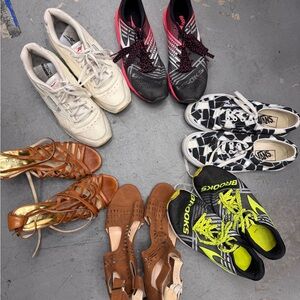 Brooks Black and Pink Athletic Shoes